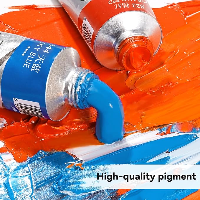 Paul Rubens Oil Paint, 20 Colors*50ml LargeTubes, Professional Oil Colors - Image 6