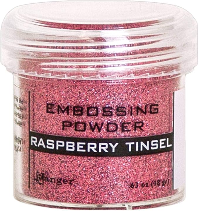 RANGER INDUSTRIES EMBOSSING POWDER RASP TINSL, us:one size, Raspberry Tinsel by Unknown