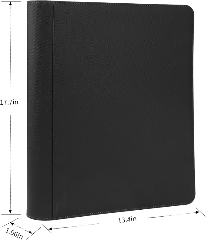 16 Pocket Ringless Side Loading Trading Card Binder, 1024 Cards PU Fixed Page - Image 2