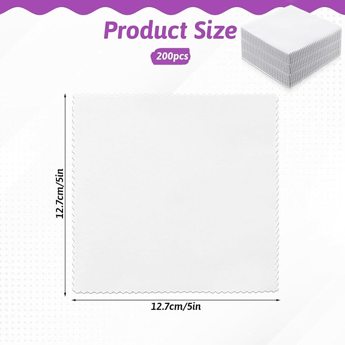 200 Pack 5-inch Cotton Fabric Squares, 5″ Precut Cotton Fabric Squares - Image 2