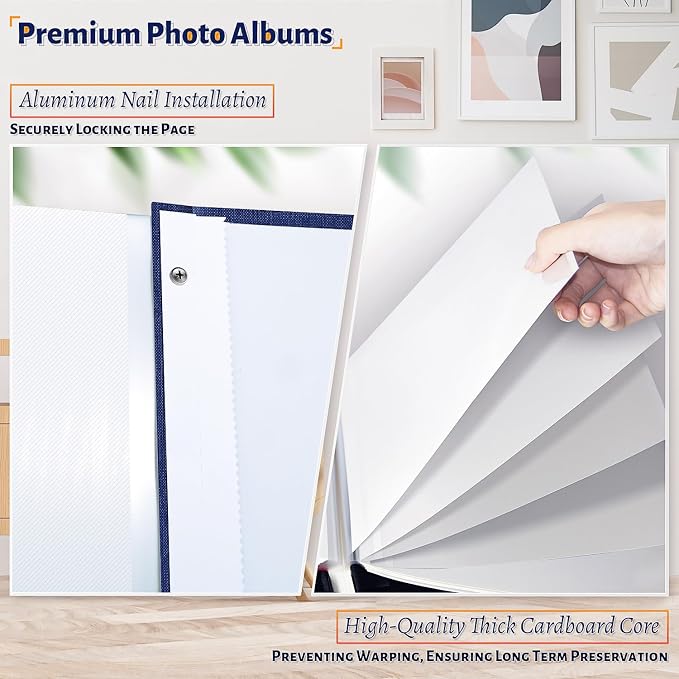 Artfeel Photo Album Self Adhesive Scrapbook, 60 Pages Large Photo Book - Image 4