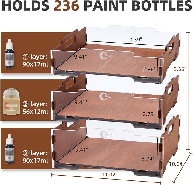 OPHIR 3-Layer Stackable Tool & Paint Organizer - Image 3