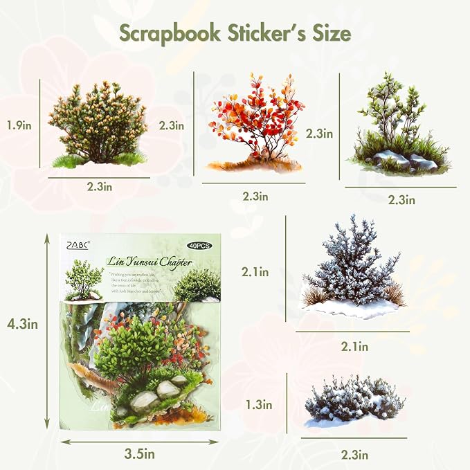 Transparent Flower Stickers for Scrapbooking - Image 6