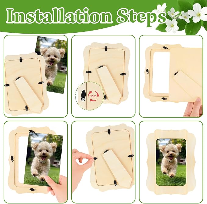 VOKOY 40 Pack Wooden Picture Frames - Image 6