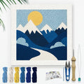 DOODLREAM Mountains DIY Punch Needle Embroidery Kit by Doodlream