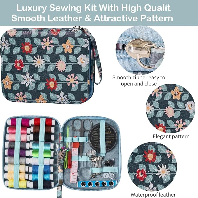 Printing Vines Sewing Project Kits, Travel Portable Sewing Set - Image 3