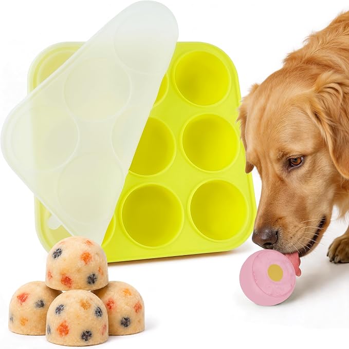 9-Cavity Silicone Freezer Dog Treat Mold by Lutatid