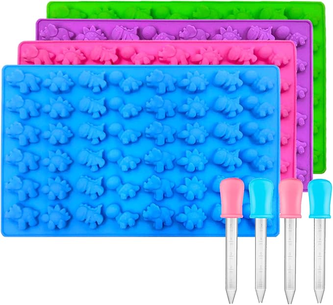Palksky Mini Dinosaur Silicone Candy molds/Dragon Gummy Bear Mold, Non-Stick by Palksky