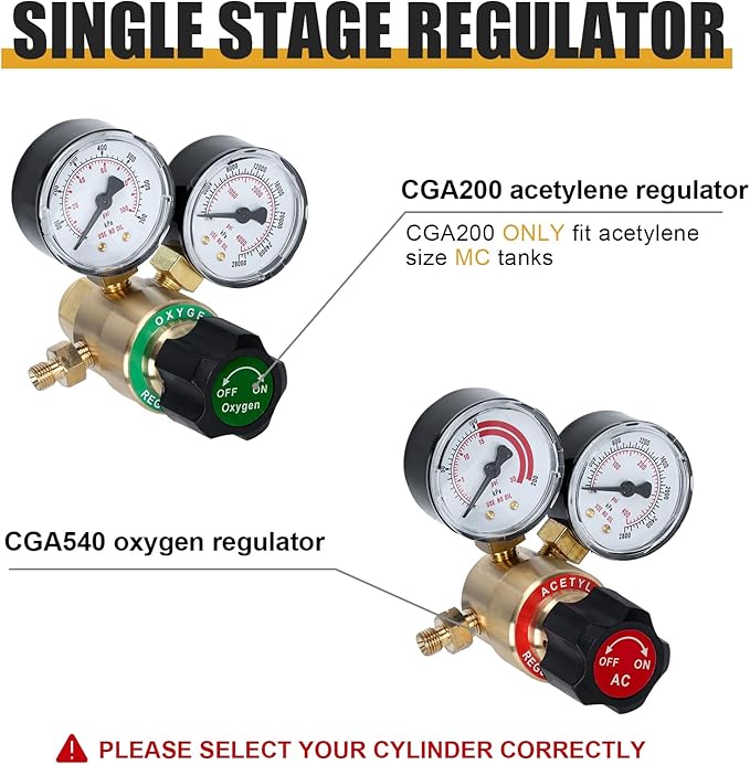Oxy Acetylene Torch Kit, 30V Portable Cutting Torch Kit, Portable Oxygen Acetylene Welder with Long Pipe, Gauge, Medium Duty Gas Welding Outfit Tote Kit (Without Tanks) Red
