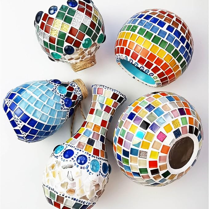 LITMIND 600Pcs / 1.1LB Mixed Colors Mosaic Tiles - Image 6
