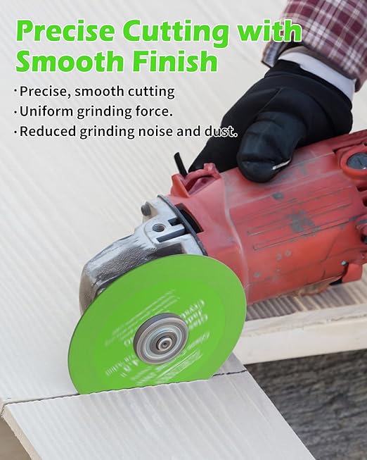 4.5" Glass Cutting Disc, 10 Pcs Diamond-Edged Cutter with 7/8" Arbor Hole, Glass Cutters Tools for Grinding Jade, Crystal, Wine Bottles, Tile.