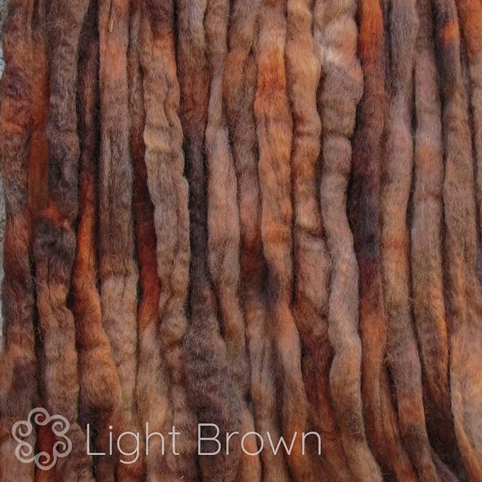 Wool Roving Hand Dyed. Super Soft BFL Combed Top Pre-Drafted - Image 2