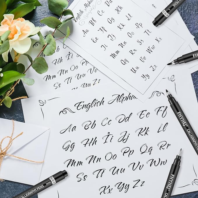 6 Size Calligraphy Brush Pens Set - Image 7