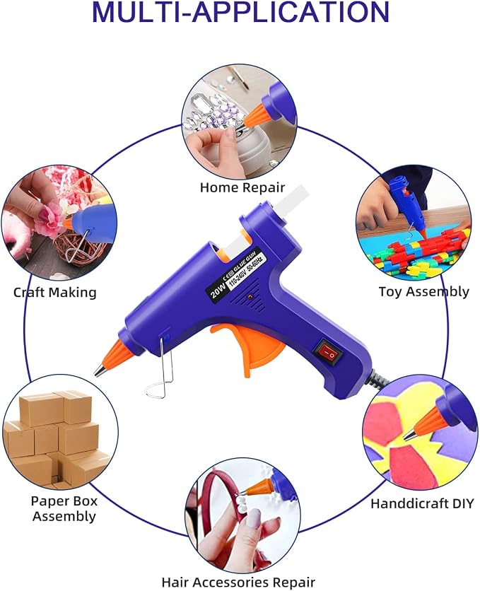 Hot Glue Gun Kit: Mini Hot Glue Gun and Sticks Set - Image 6