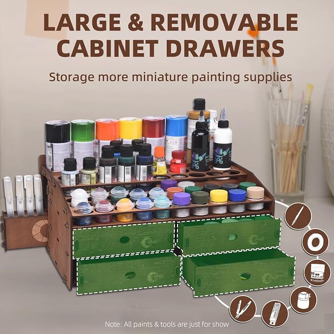 OPHIR Wooden Paint Organizer - Image 5