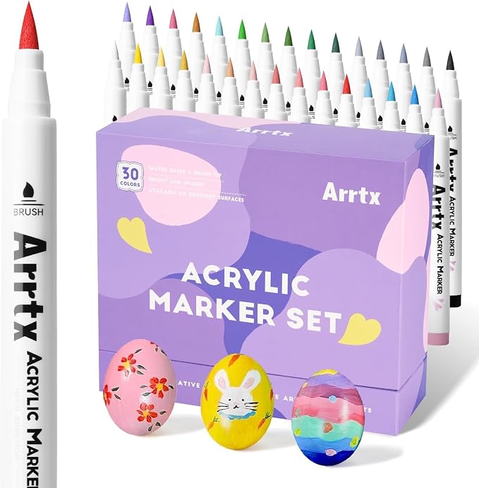 Arrtx 30 Colors Acrylic Paint Pens - Image 9
