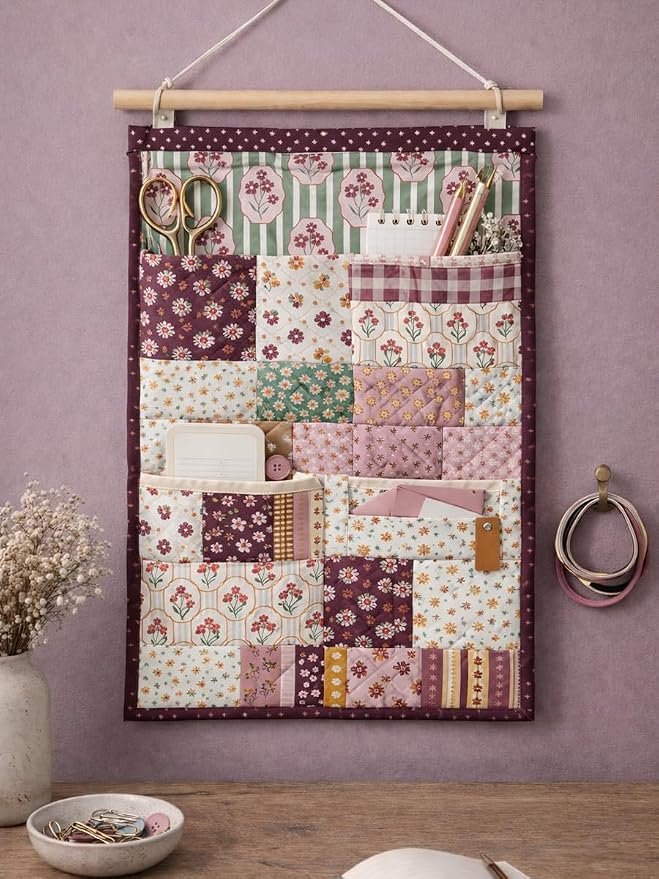 Boho Floral Cotton Fabric Bundle, 5 Coordinating Fabric Panels, 23.6 x 11.8 in - Image 9