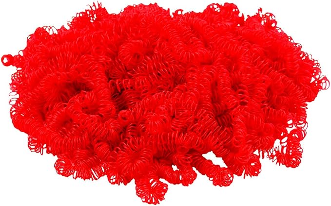 Hygloss 4 oz Curly Doll Hair for Crafts Red- Premium Synthetic Hair for Doll - Image 2