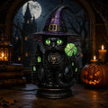 Resin Black Cat Witch Hat Table Lamp by Unknown