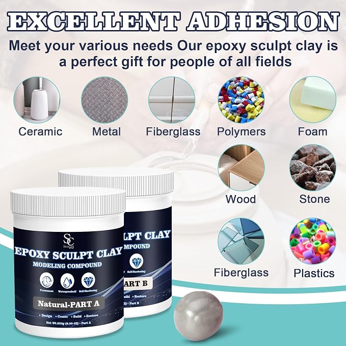 Epoxy Putty Sculpt Clay, 2 Part A & B - Image 3