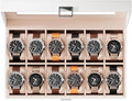ProCase Watch Box Organizer, 12 Slot Watch Display Case by ProCase