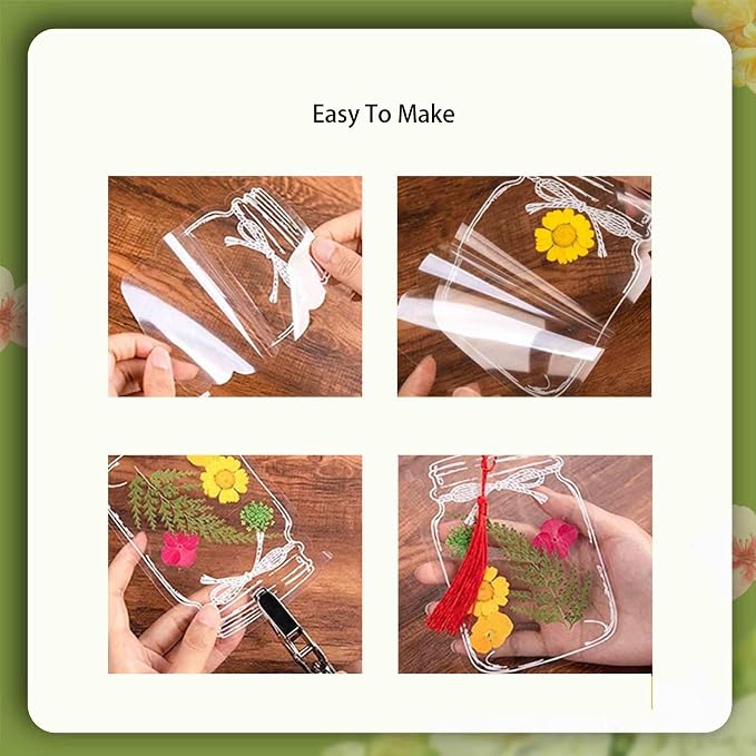LiveOnce 60pcs DIY Dried Flower Bookmarks - Image 5