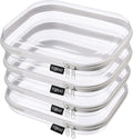 YQBRAO 4-Pack Clear Diaper Bag Organizer Pouches, 1.2mm Ultra-Thick PET Travel by Unknown