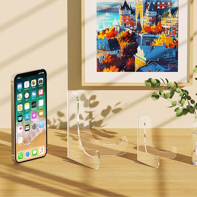 5 Pack Acrylic Display Stand, Plate Stand - Image 8