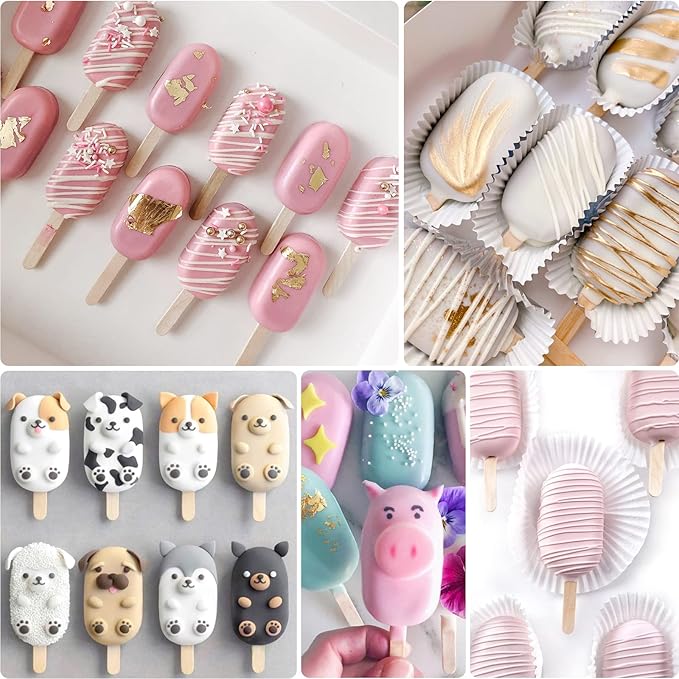 WMKGG Popsicle Silicone Molds Set, Ice Pop, Cakesicles - Image 5