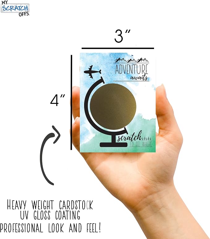 Make Your Own DIY Scratch Off ScratchNotes 20 Pack 3x4 Note Cards & Stickers - Image 3