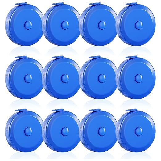 16 Pack Tape Measure, 60 Inch/150cm Retractable Body Measuring Tape - Sapphire Blue Soft Sewing Tape for Tailor, Craft & Cloth Measurements