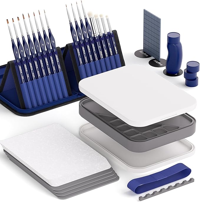 Nicpro Professional Miniature Painting Kit, by Nicpro