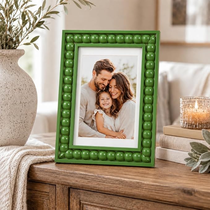 Solid Wood 4x6 Picture Frame Beaded Frame - Image 2