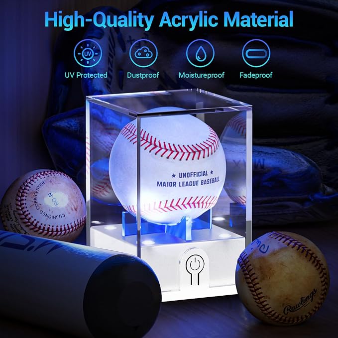 Leshein Acrylic Baseball Display Case - Image 4