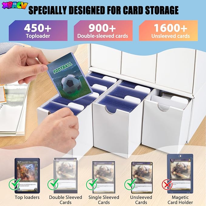 Trading Card Storage Box, 9 Drawer Top Loaders Storage Box - Image 2