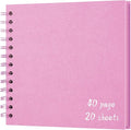 DIY Scrapbook Album 7x7 Inch, Hardcover Kraft Paper Scrap Book Photo Album by Sprsthai