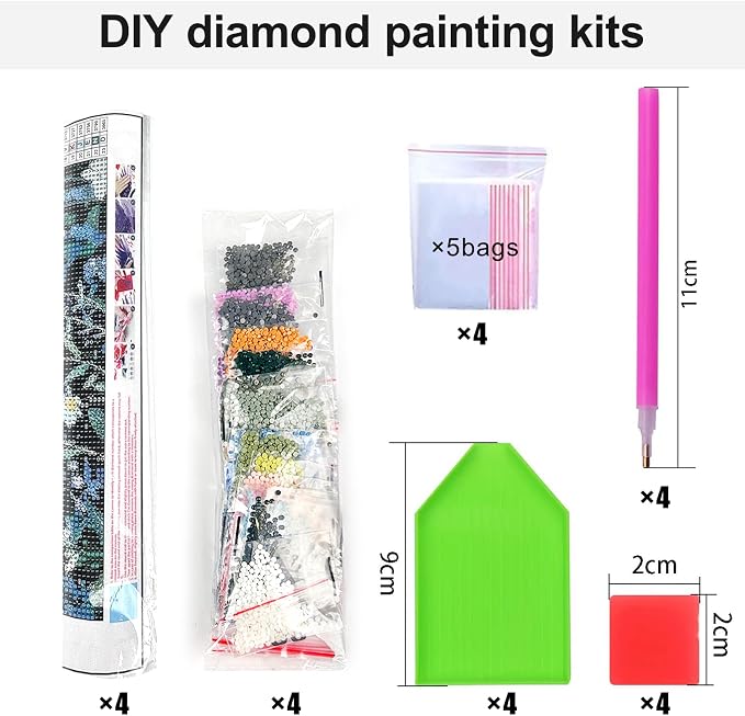 4Pack Coquette Diamond Art Kits - Image 9