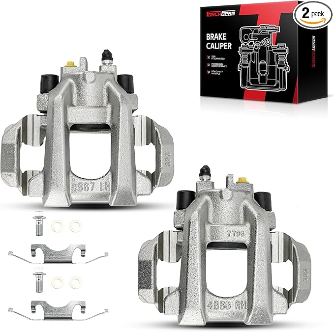 Torchbeam Rear Brake Calipers Set for Dodge Durango 2011-2023, Jeep Grand Cherokee 2011-2022, Rear Left and Rear Right Calipers Replace # 18B5420+18B5421