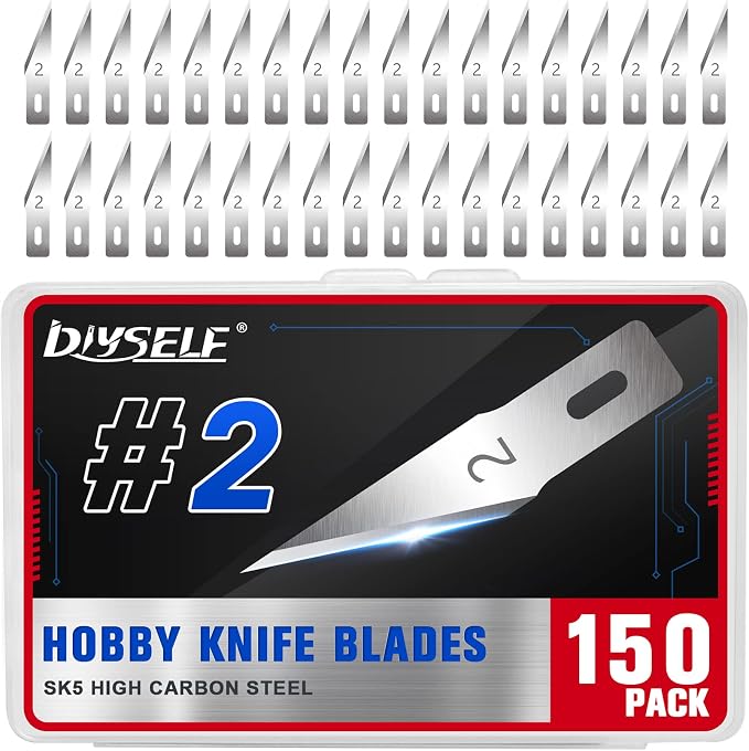 DIYSELF #2 Exacto Knife Blades, Exacto Replacement Blades, Hobby Knife Blade by DIYSELF