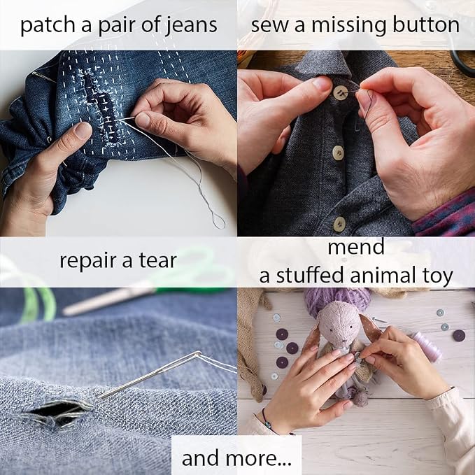 Vellostar Small Sewing Kit for Beginners – Portable Needle & Thread Travel Kit - Image 6