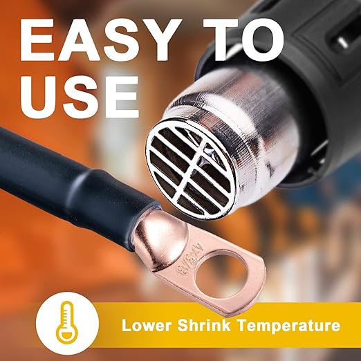 TKDMR 65 Ft 1/8" Heat Shrink Tubing - 3:1 Ratio Marine Grade Heat Shrink,Wire Cable Adhesive Lined Tube Insulation Seal Against Moisture Corrosion and Air Leakage.Black