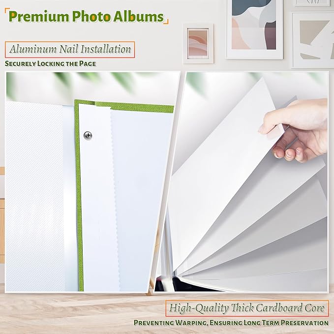 Artfeel Photo Album Self Adhesive Scrapbook, 120 Pages Large Photo Book - Image 4
