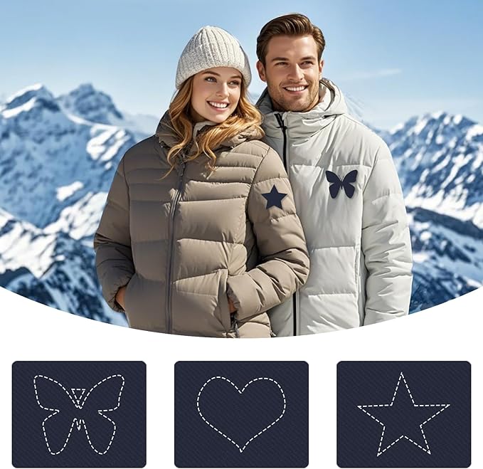 45PCS Nylon Repair Patch Self-Adhesive Pre-Cut Fabric Patch Down Jacket Repair Patches for Puffer Jackets Tenacious Tape Polyester Waterproof Lightweight Tent Repair Patch for Clothes Bag (Navy)