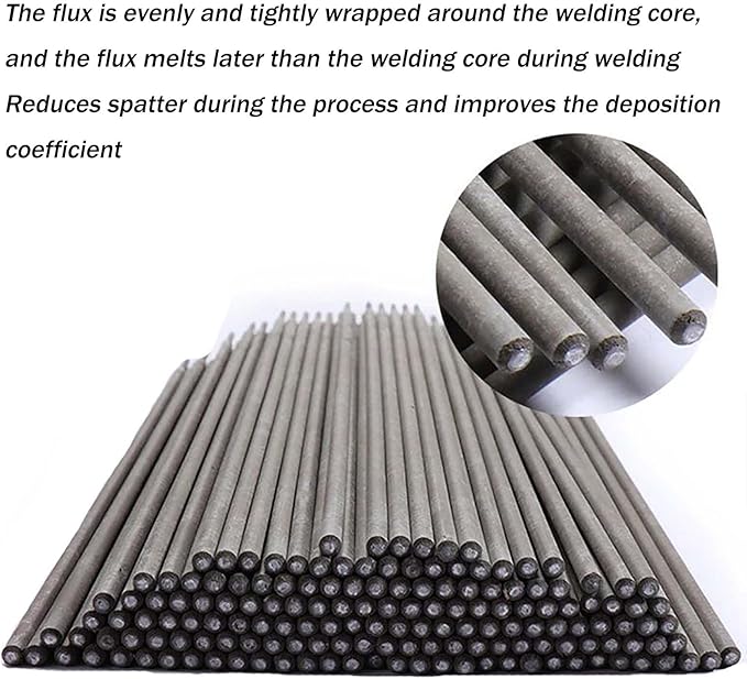 50PCS J422 Welding Rods 1.8mm, Mild Steel Electrodes, All Position Stick Rods, Smooth Welding Performance, Ideal for DIY and Repair,50pcs,1.8mm