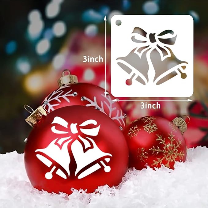 Augshy 56 Pack Christmas Dot Painting Templates Stencils DIY Christmas Pattern - Image 2