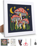 WUSARPLY Mushroom Stamped Cross Stitch Kits by WUSARPLY