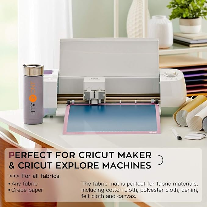HTVRONT Fabric Grip Cutting Mat, Fabric Adhesive Sticky Quilting Cutting Mats - Image 4