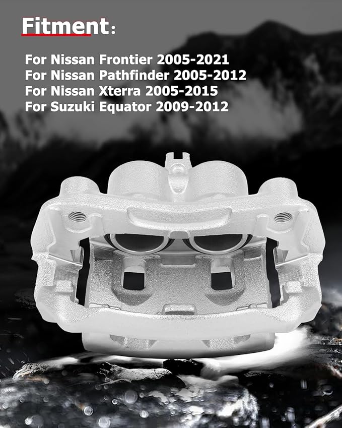 cciyu Front Left & Right Brake Calipers Assembly w/Bracket 19B3123A 19B3122A For Nissan For Frontier/For Pathfinder/For Xterra,For Suzuki For Equator