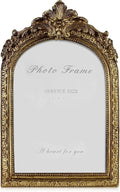 Cuspin Vintage Picture Frames 5x7 Gold Frame, Antique Arched Picture Frame by Cuspin