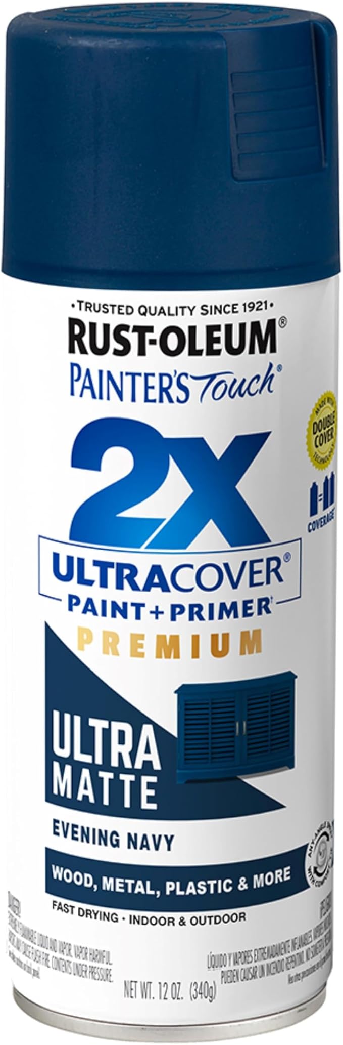 PT2X 12OZ NVY Mat Paint by Rust-Oleum